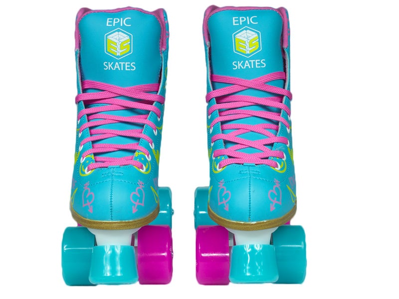 Epic Skates Epic Splash Quad Roller Skates, Blue, Kids 1 - Image 4